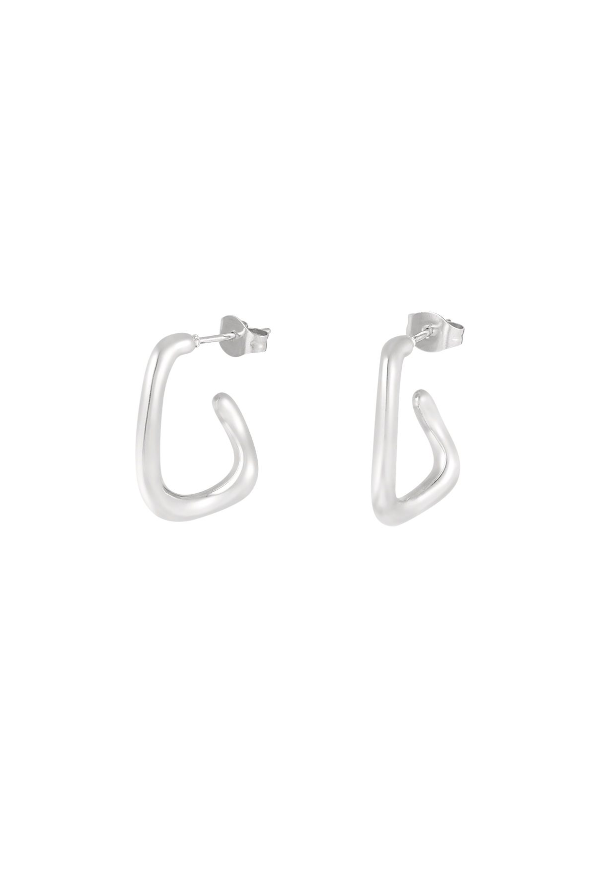 Chic narrow earrings - silver h5 