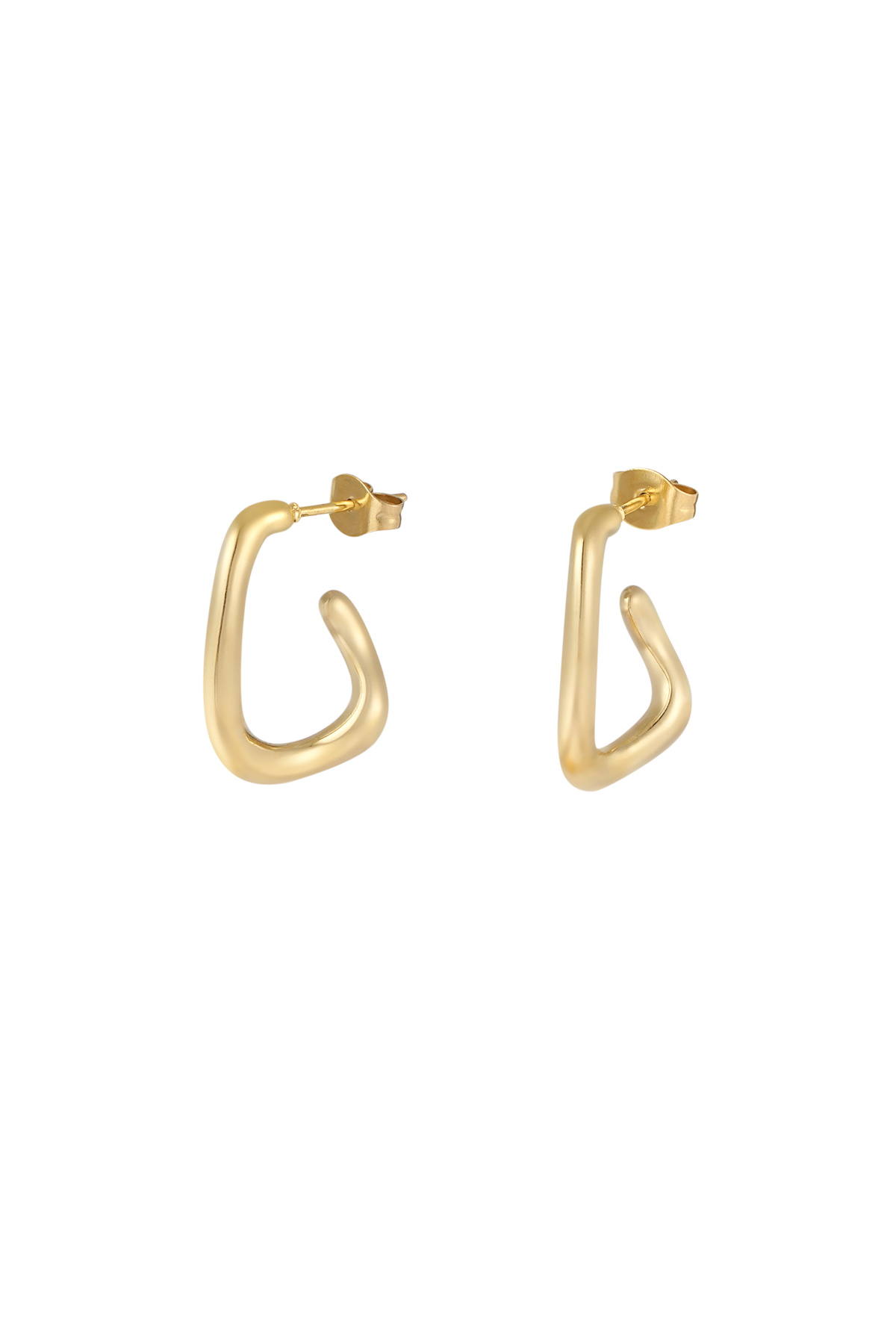 Chic narrow earrings - gold h5 