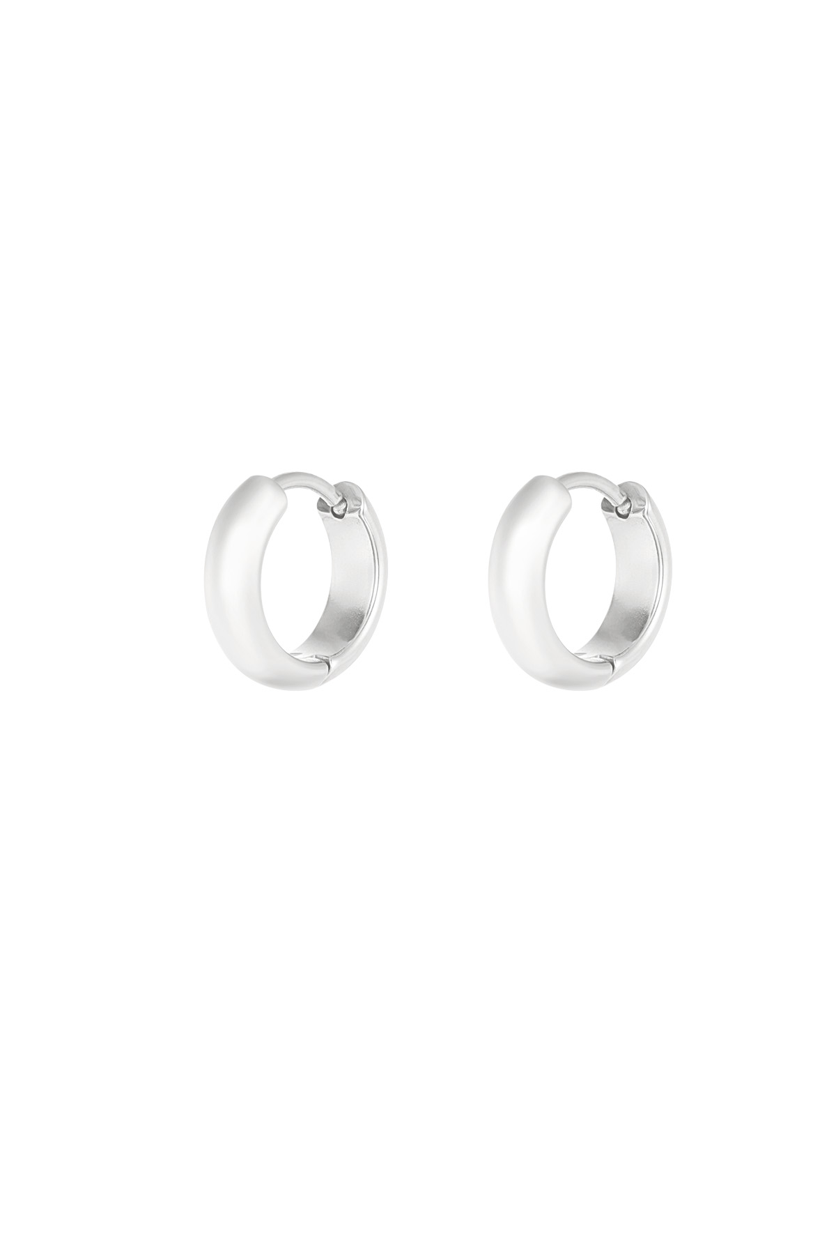 Fine line earrings - silver h5 