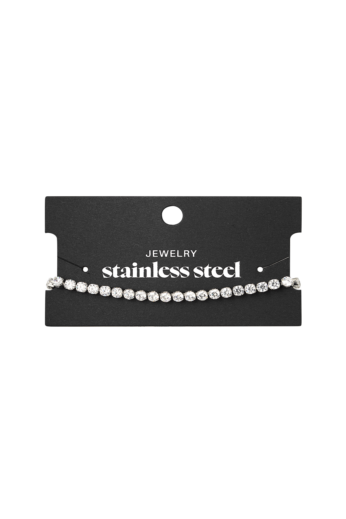 Pulsera de diamantes brillantes - plata h5 Imagen2