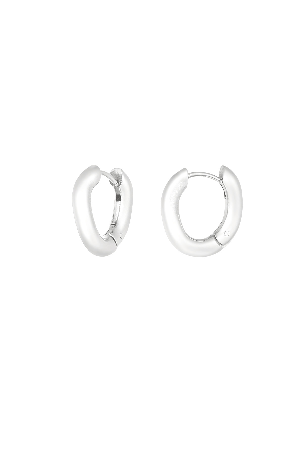 Gentle curve earrings - silver h5 