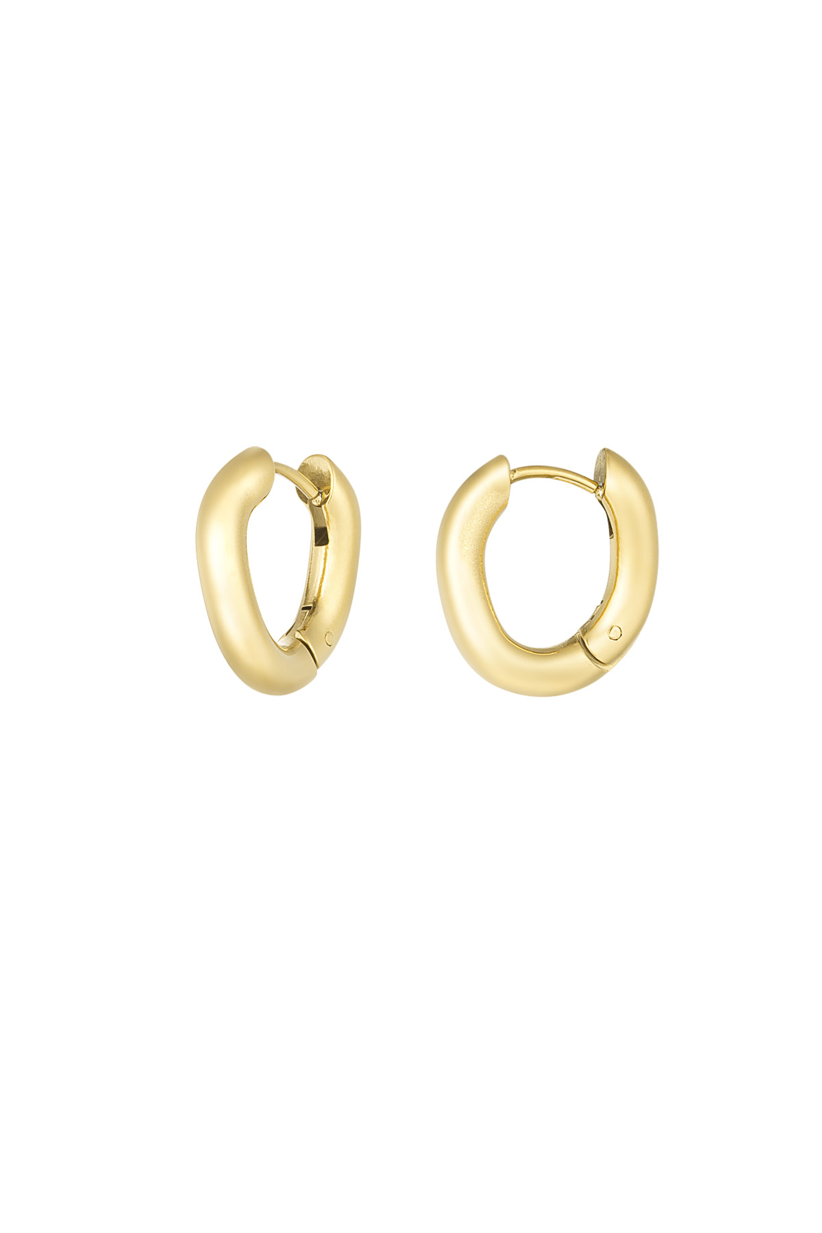 Gentle curve earrings - gold h5 