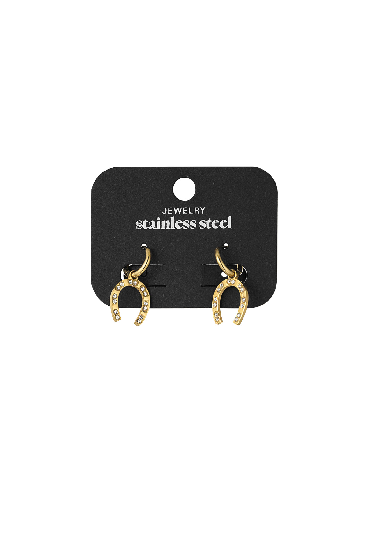 Horseshoe earring - gold h5 Picture3