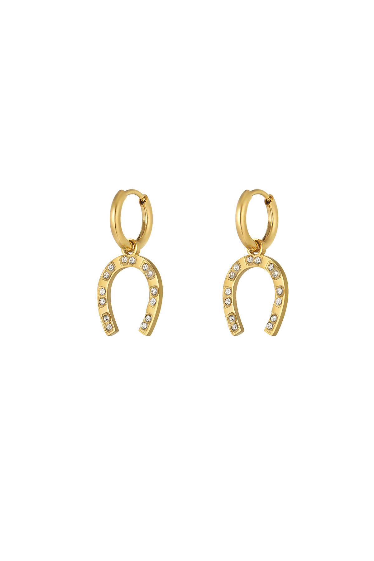 Horseshoe earring - gold h5 