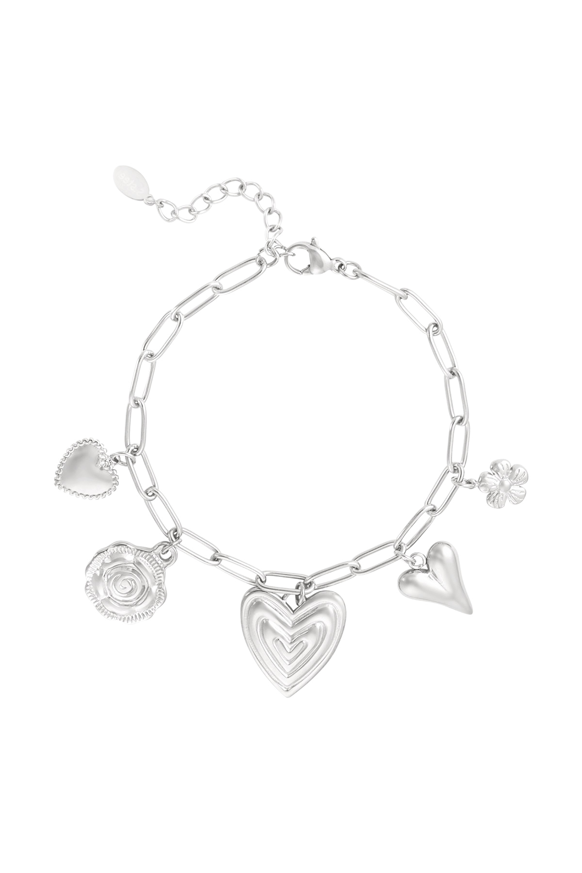 Heartfelt charms bracelet - silver h5 