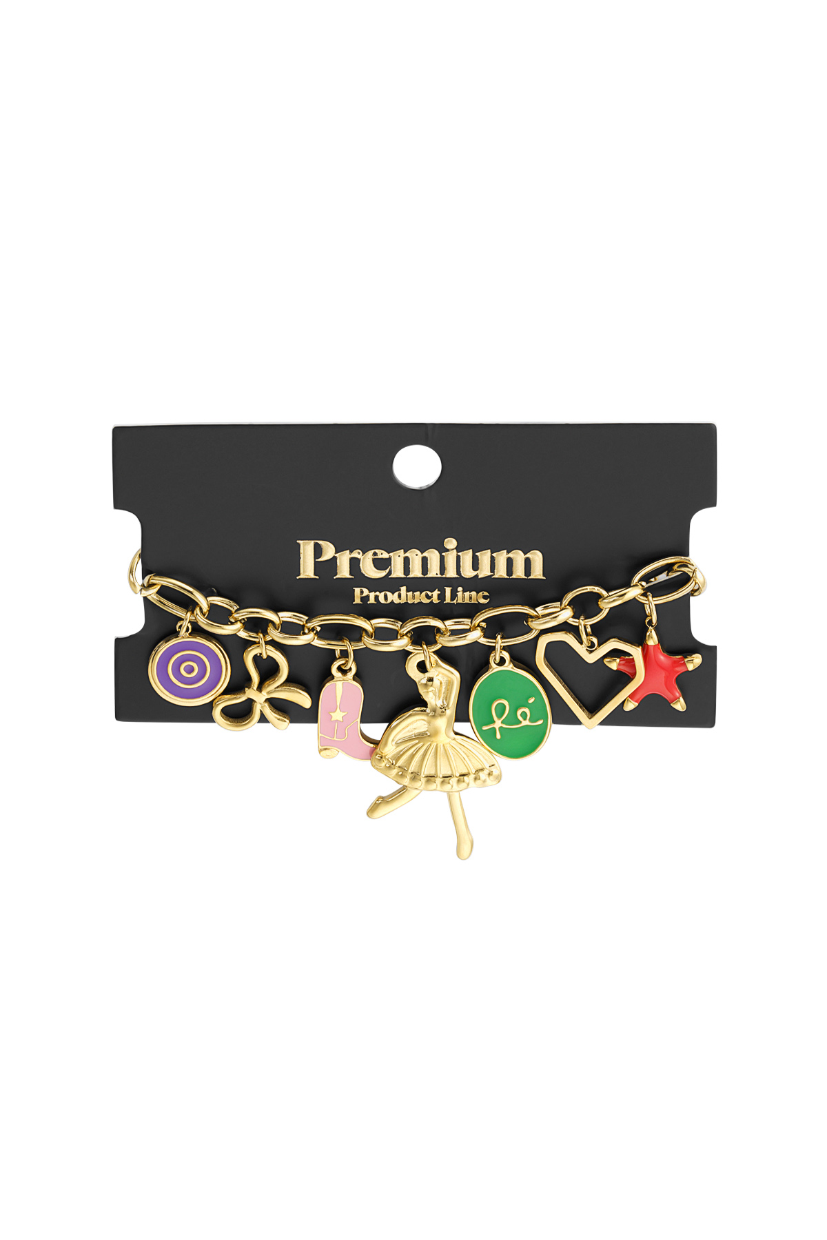 Twinkle charms armband - goud h5 Afbeelding2