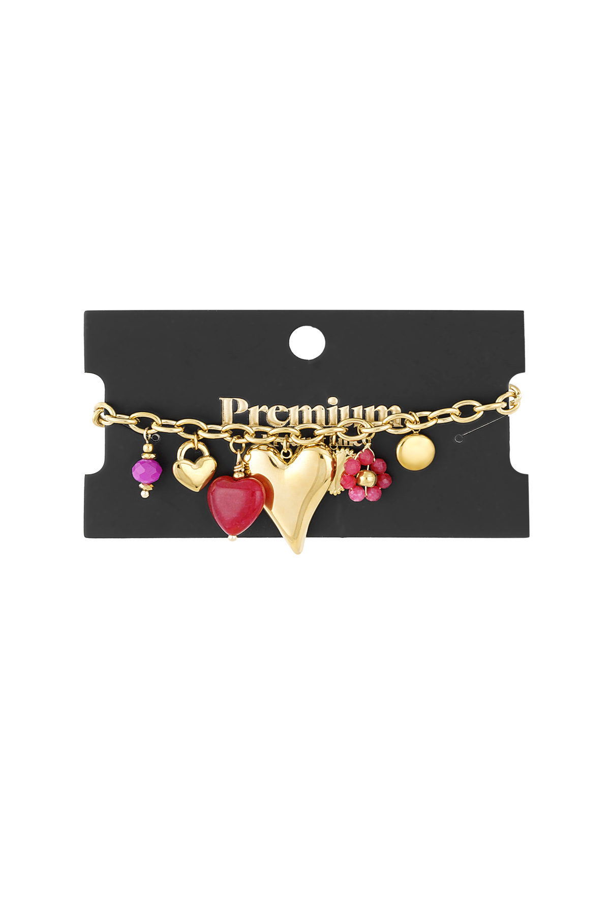 Charm bracelet charm & chill - Fuchsia 2