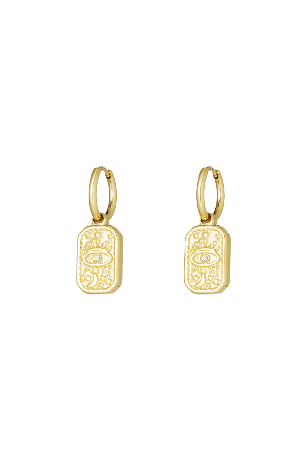 Mystic look earrings - Gold color 2