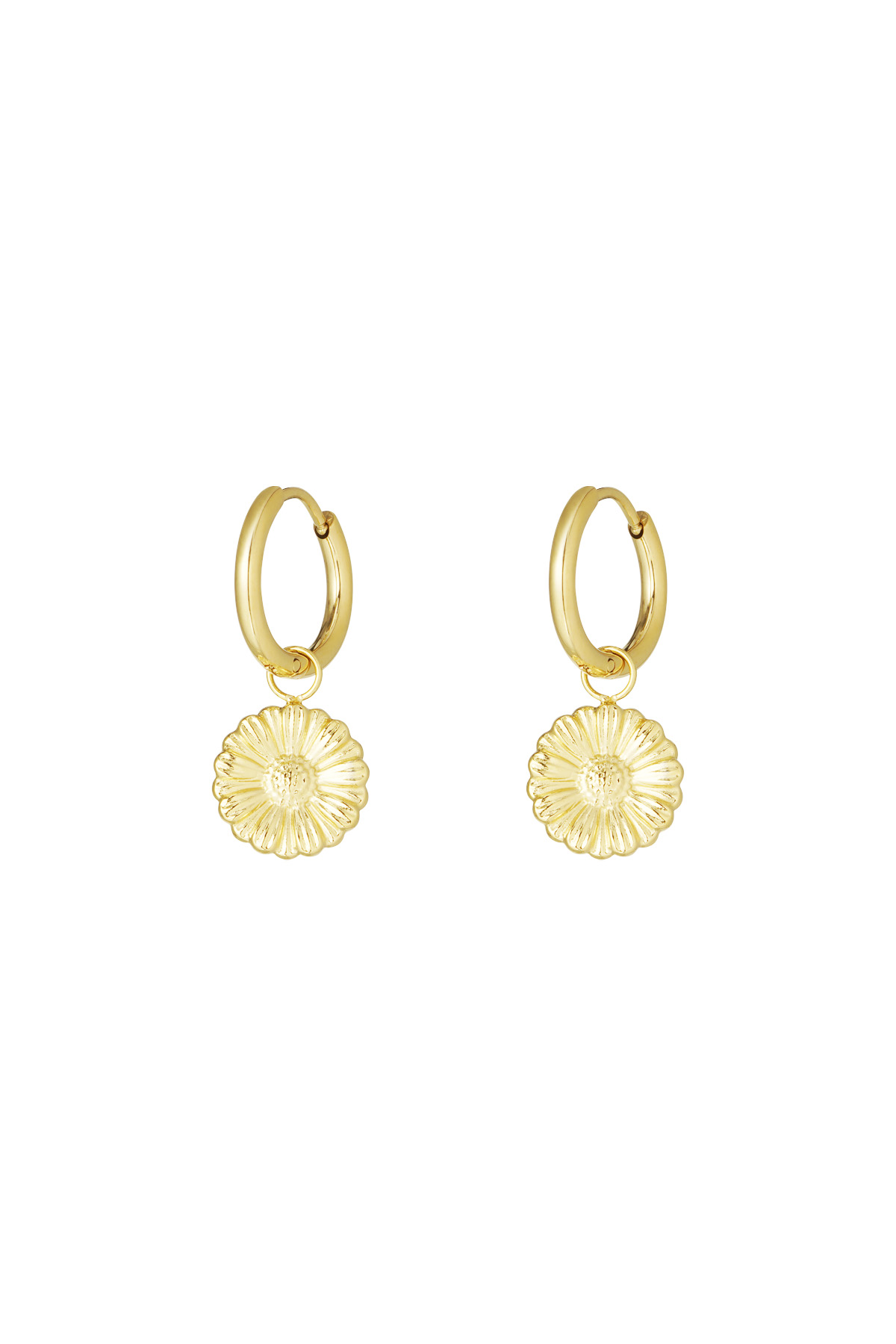 Flora charm earrings - Gold color 2