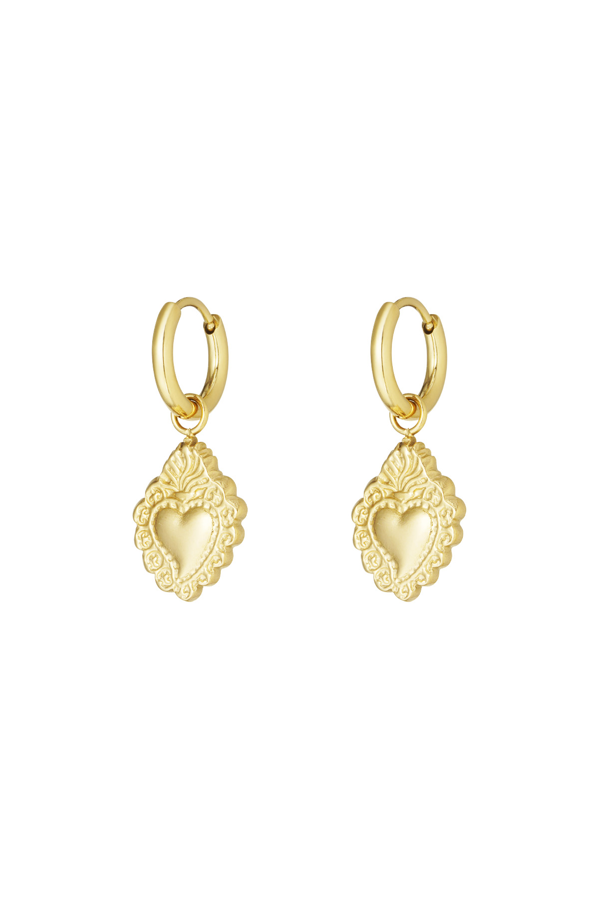 Royal amour earrings - Gold color 2