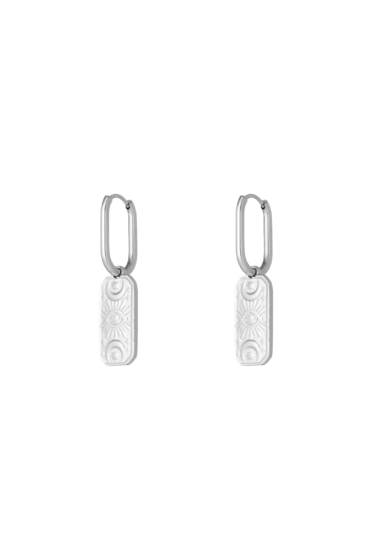 Magic mist earrings - silver h5 