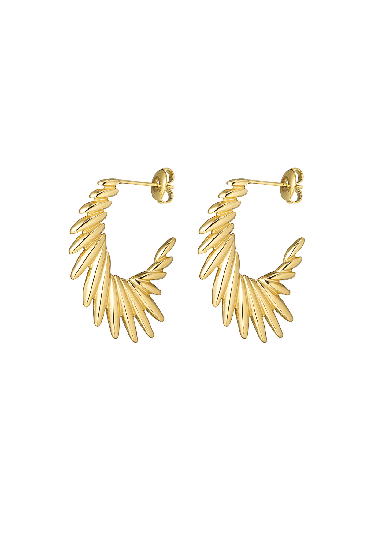 Refined hoops - gold h5 