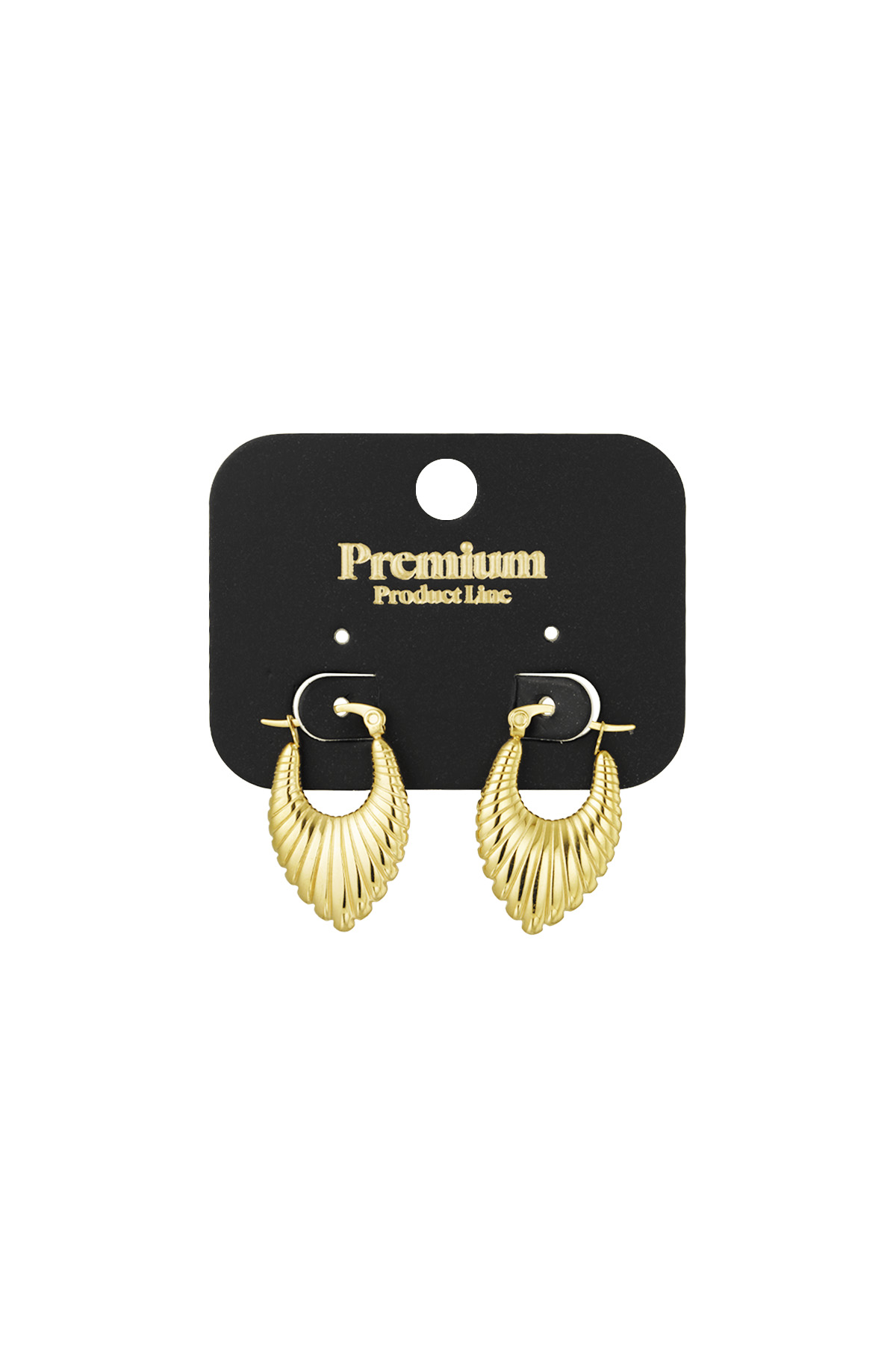 Golden crush earrings - Gold color h5 Picture3