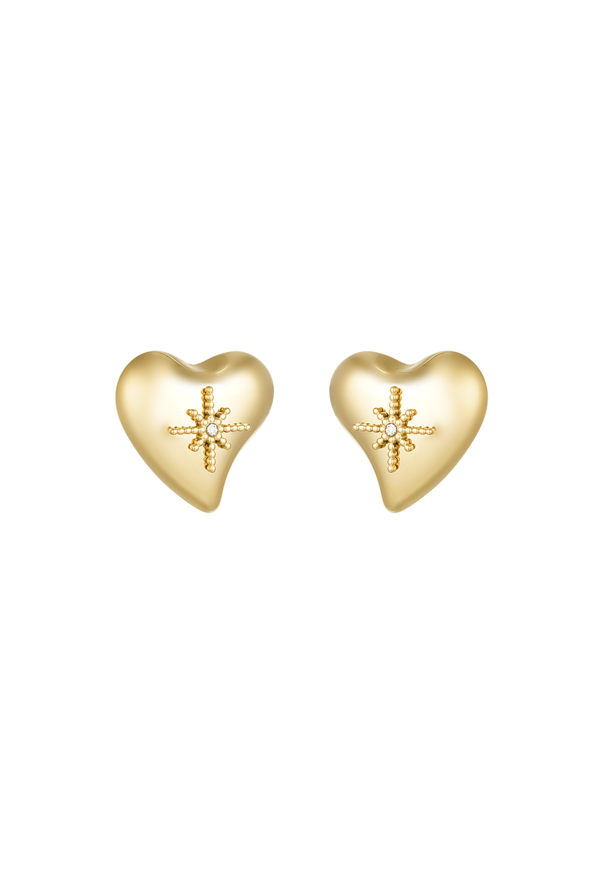 Earrings way to my heart - gold h5 