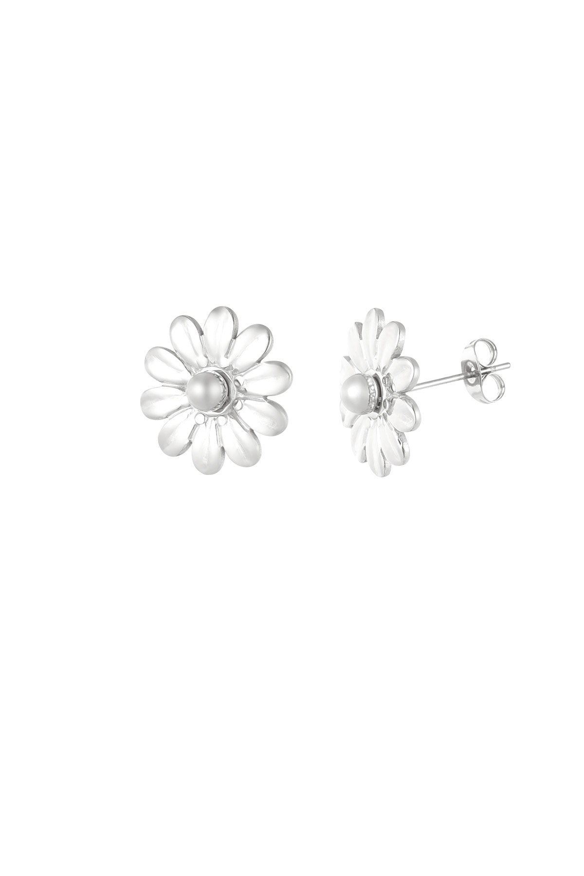 Blossom dots earrings - silver h5 