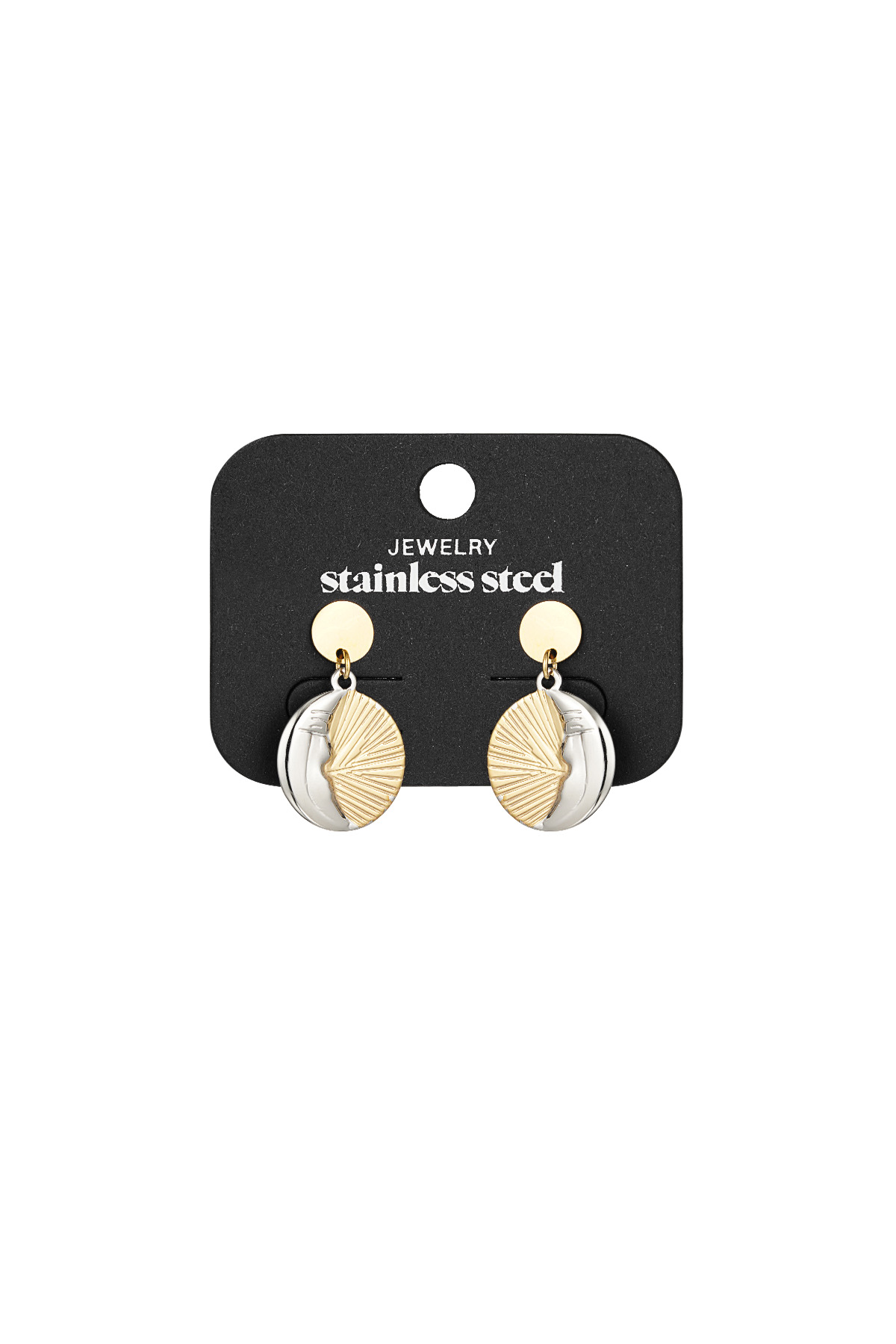 Moonrise earrings - gold silver h5 Picture3