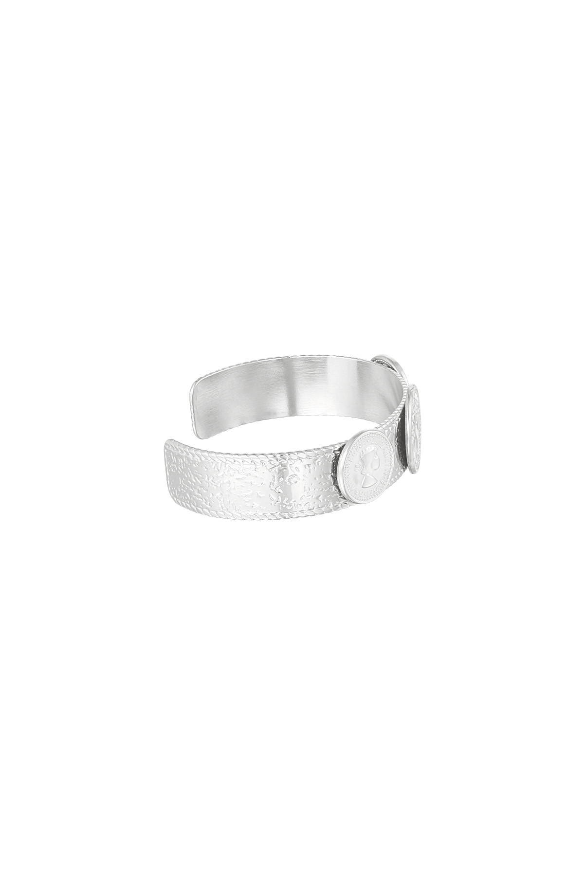 statement coin bracelet - silver Picture3