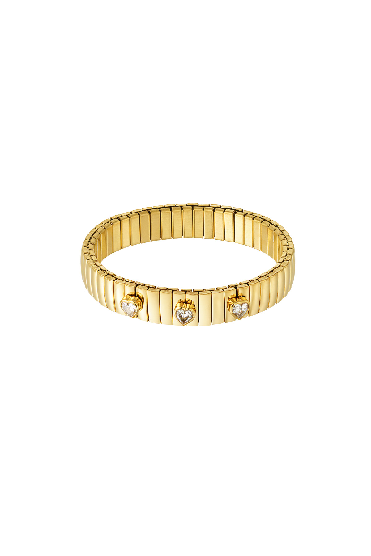 Statement bracelet triple love - gold h5 