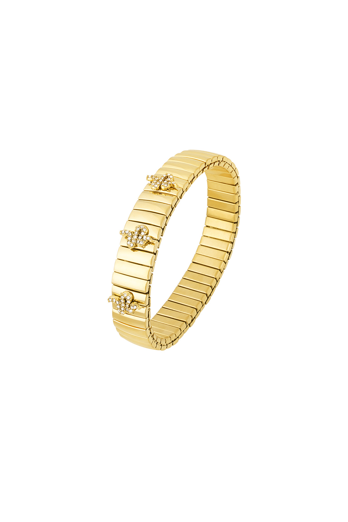 Bracelet be you snake - Gold color h5 