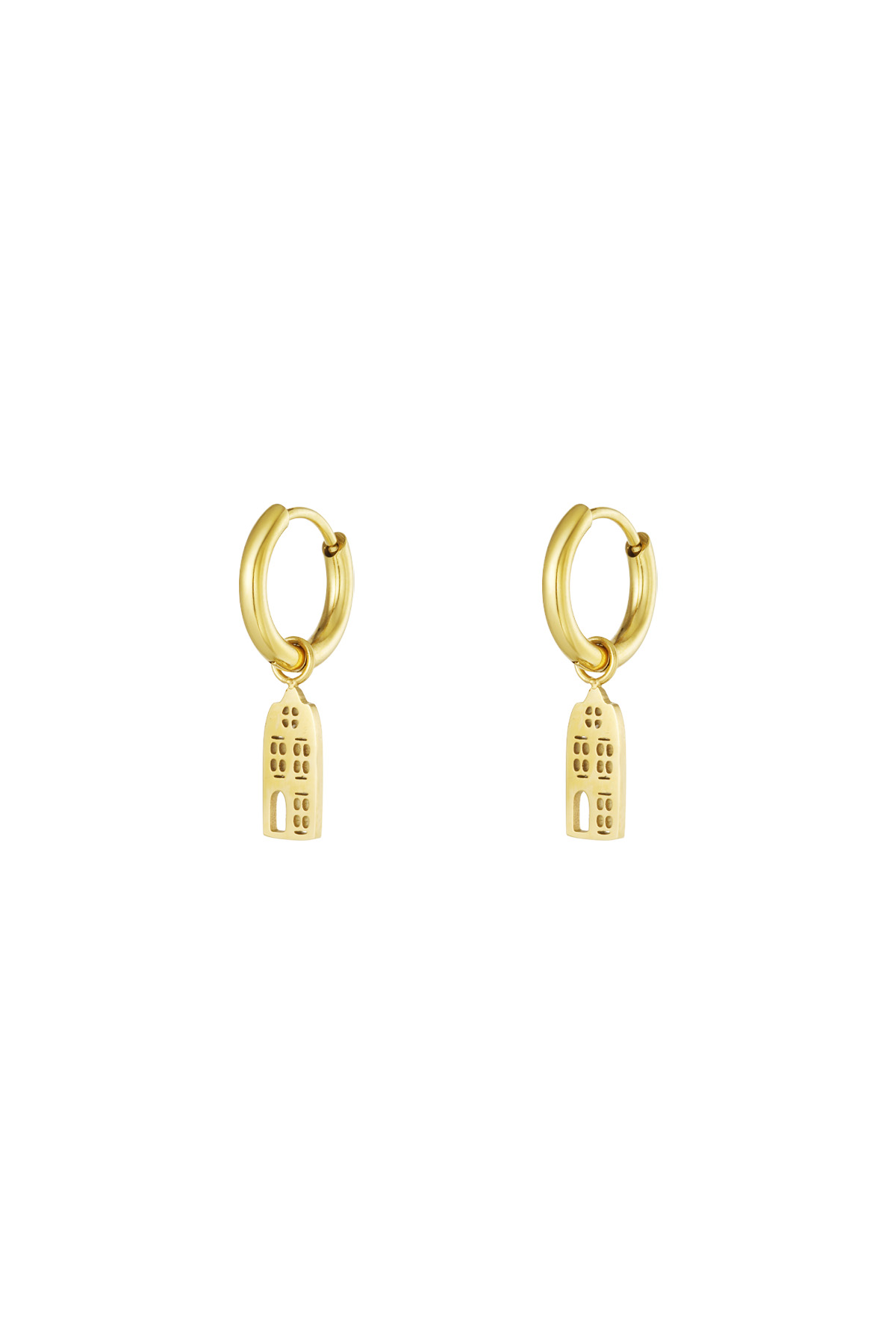 Amsterdam house earrings - gold h5 