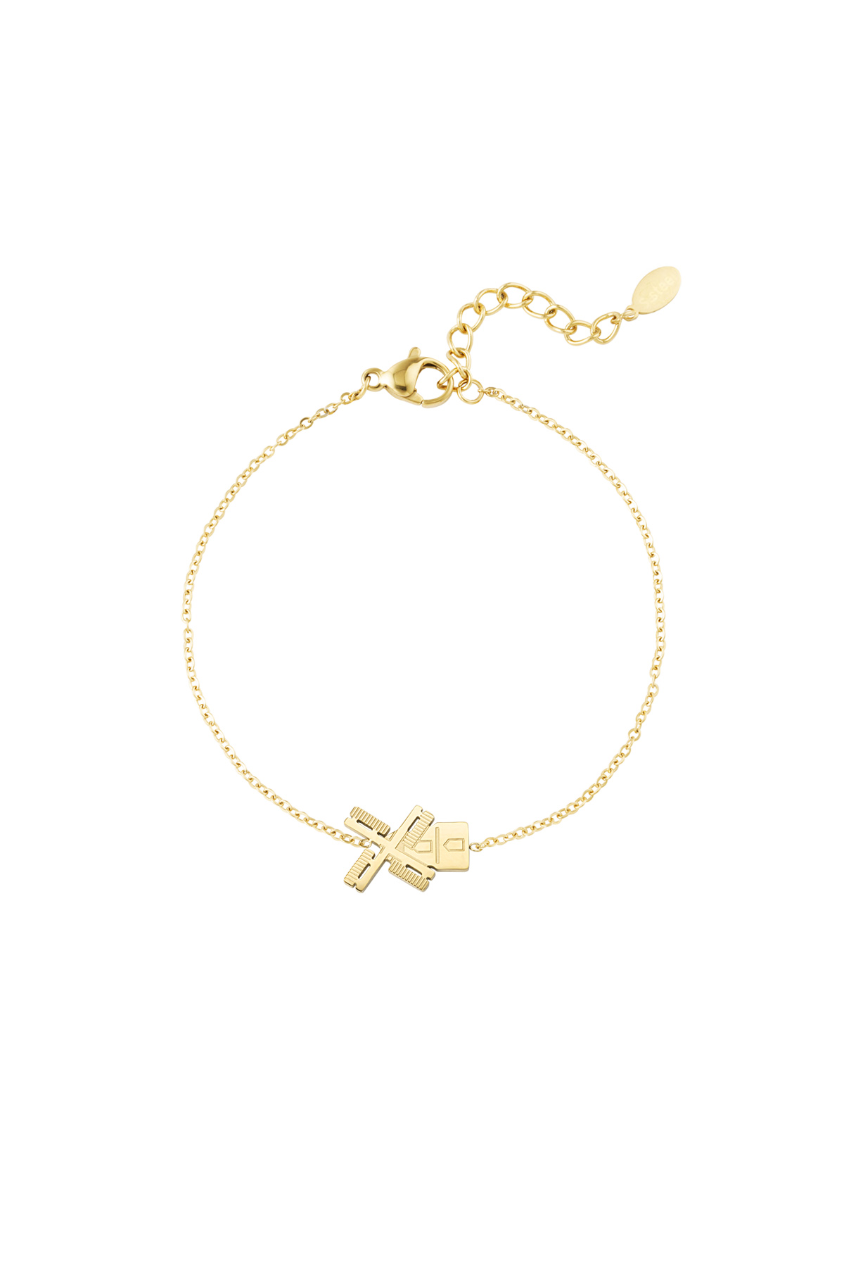 Dutch windmill bracelet - gold h5 