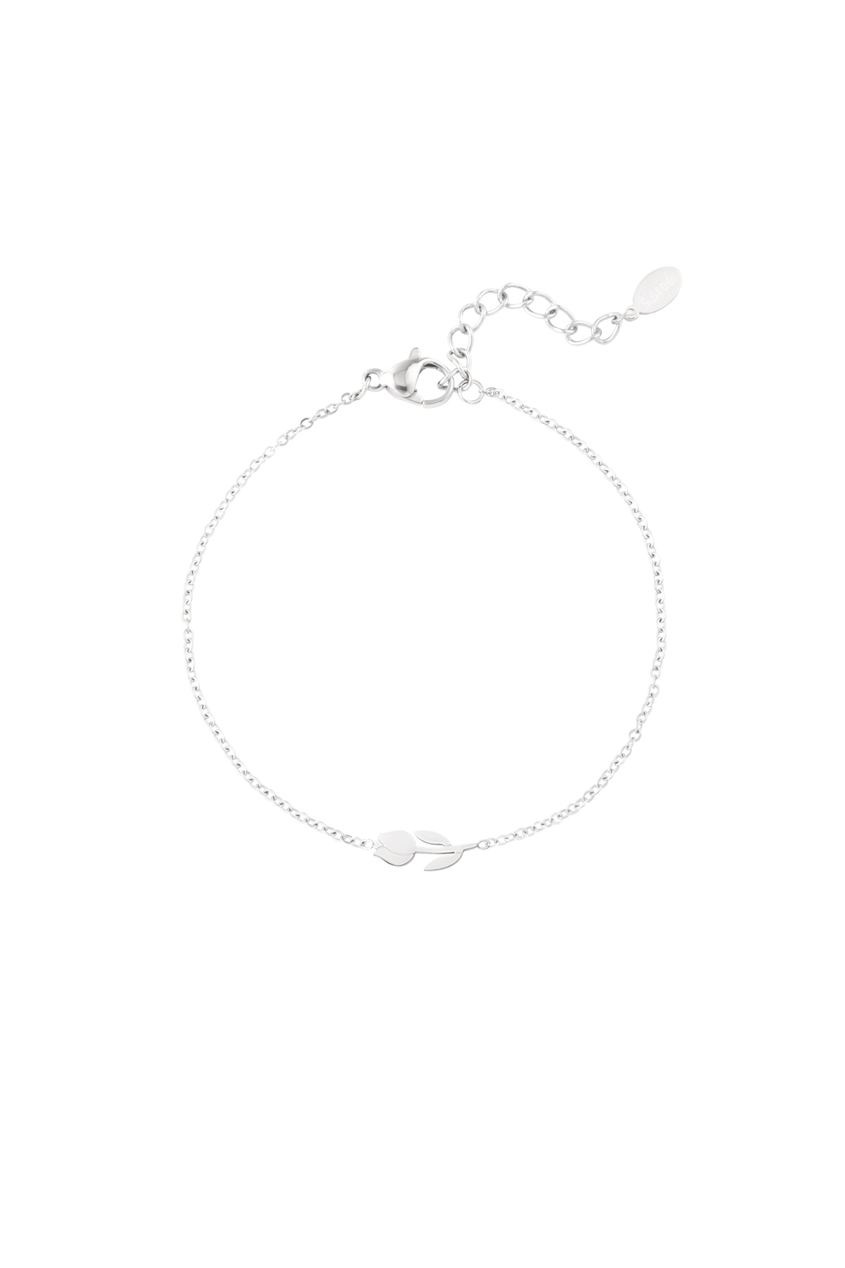 Tulip bracelet - silver h5 