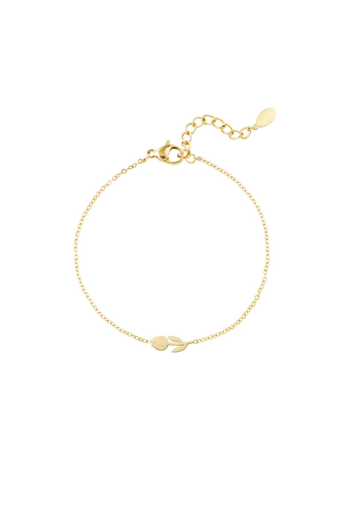 Tulip bracelet - gold h5 