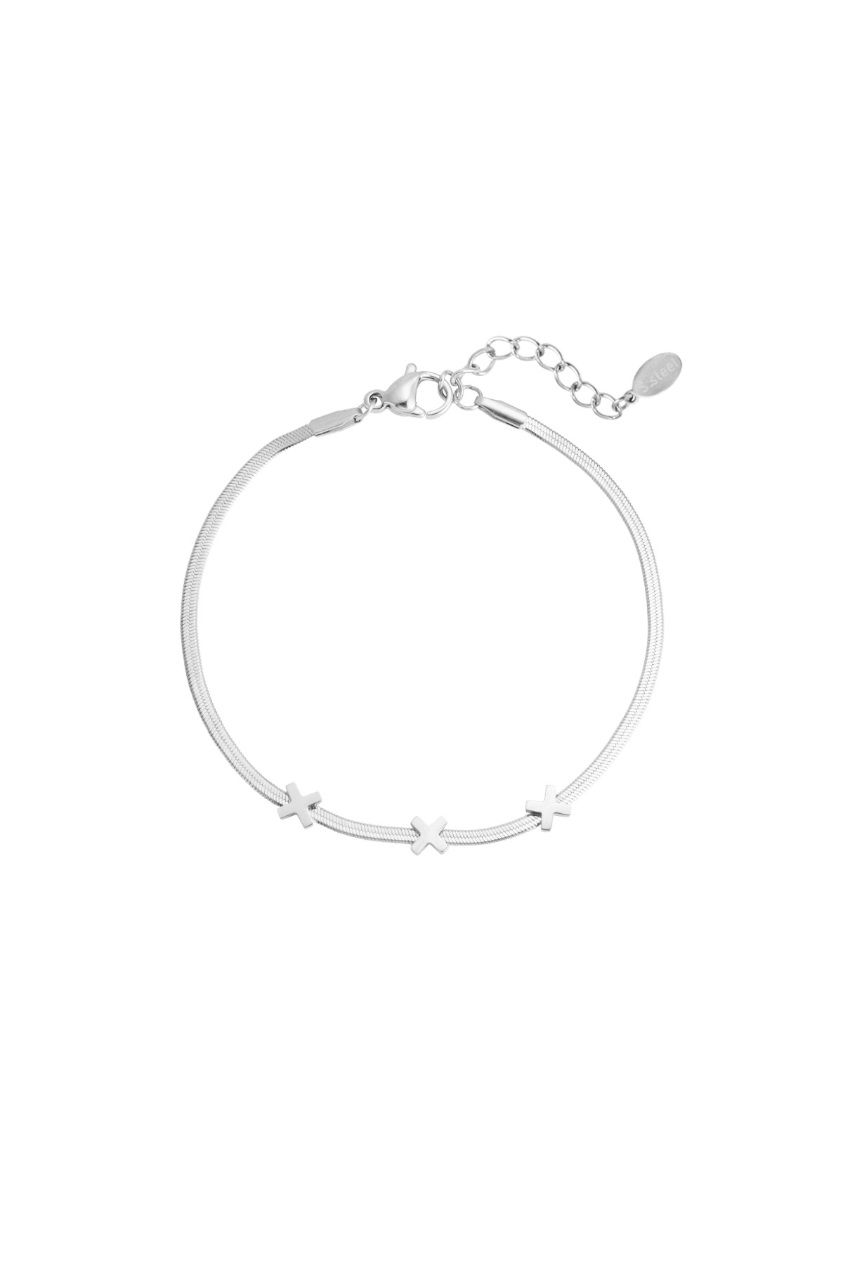 Triple X Amsterdam bracelet - silver h5 