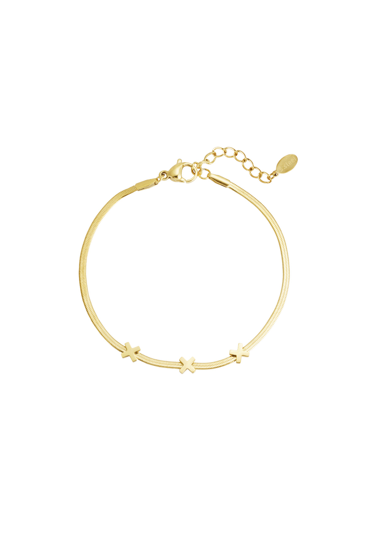 Triple X Amsterdam bracelet - gold h5 