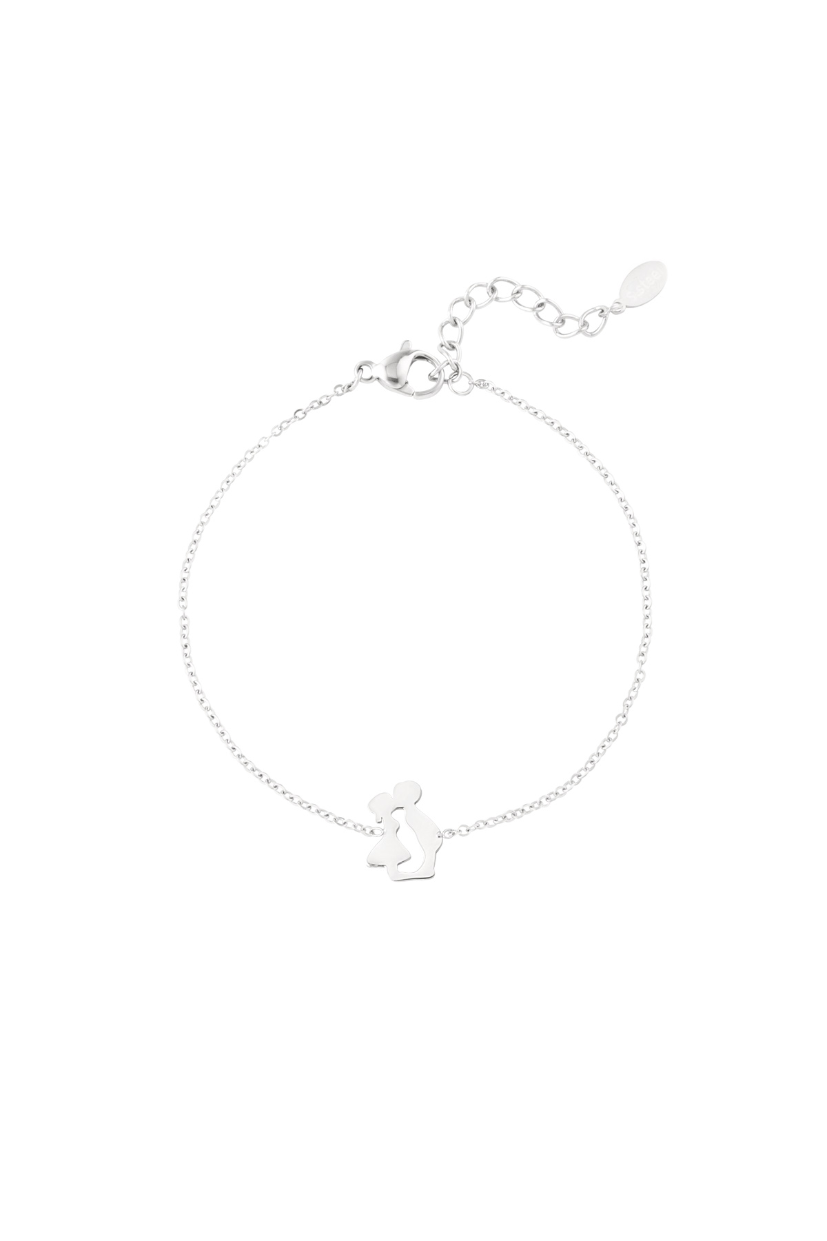 Dutch kiss bracelet - silver h5 