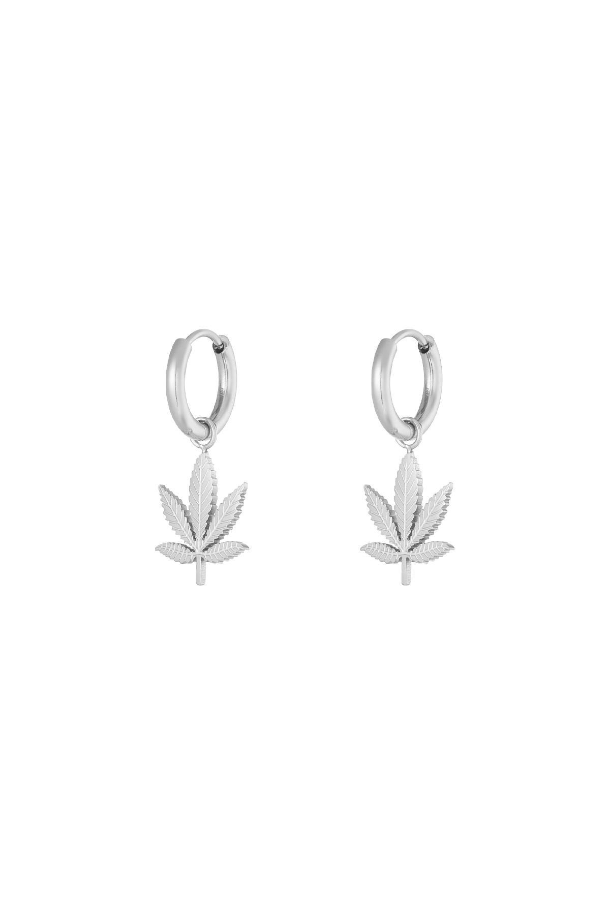 Canna bliss earrings - silver 