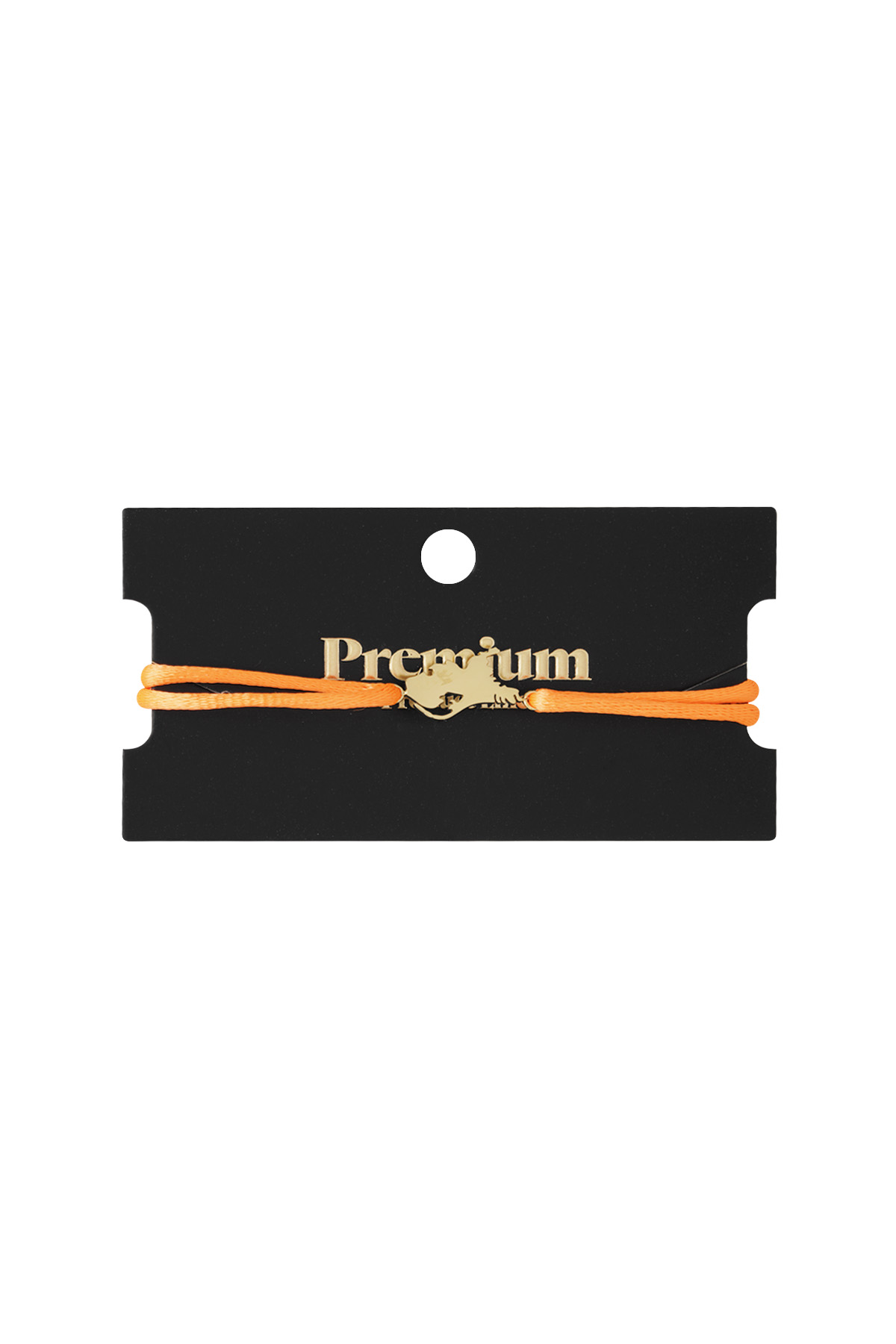 Dutchie satin bracelet - orange Gold color