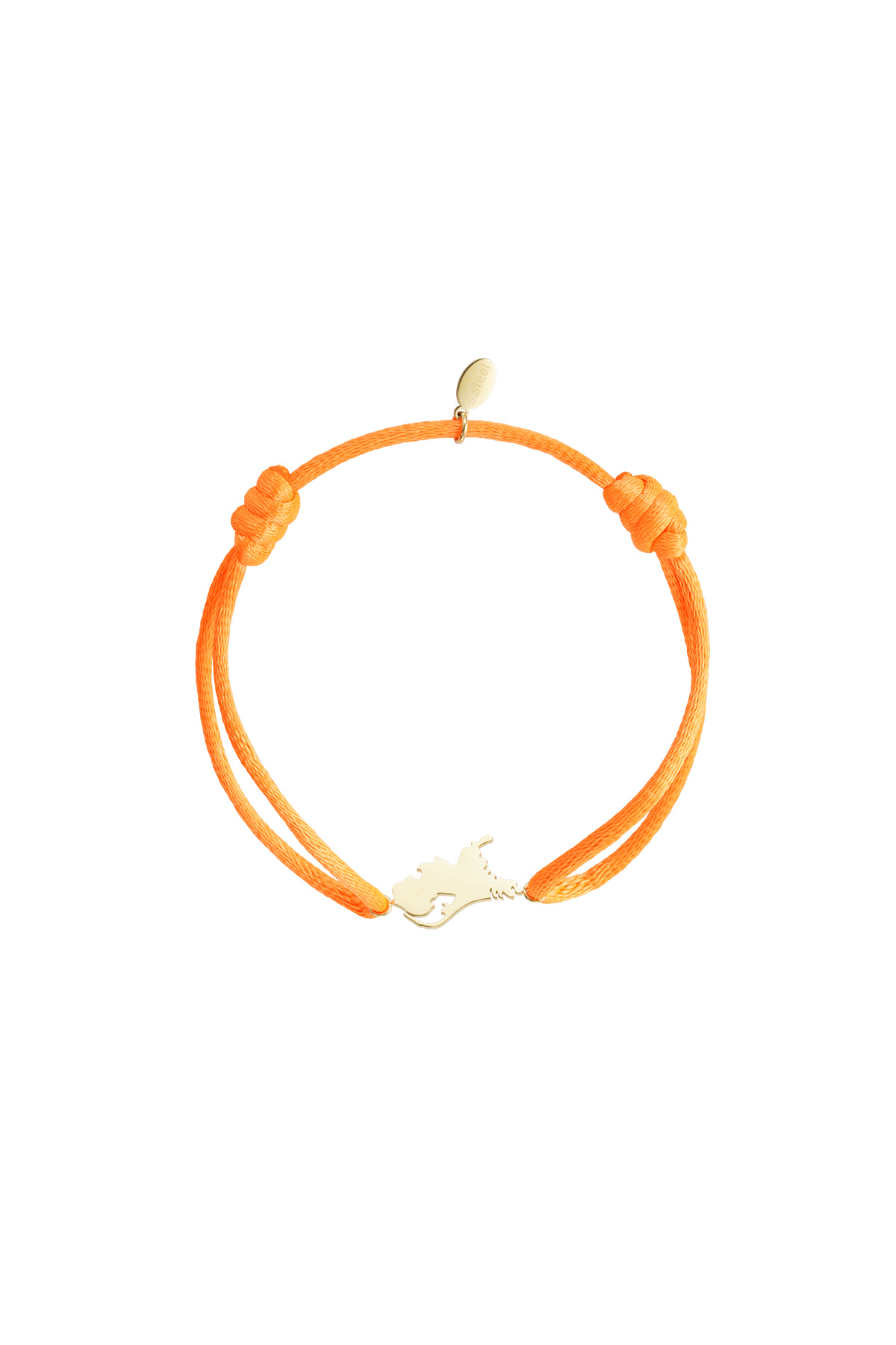 Dutchie satin bracelet - orange gold h5 