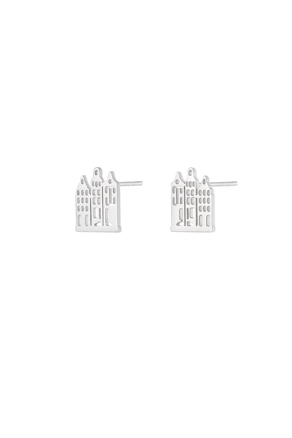 Canal house earrings - silver 