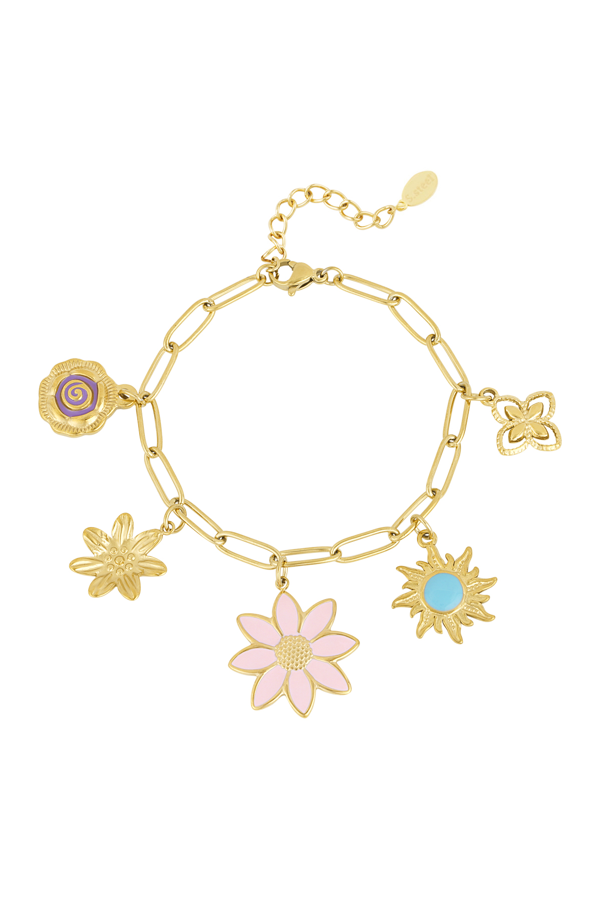 Charm-Armband Bloom & Blink - Goldfarben h5 