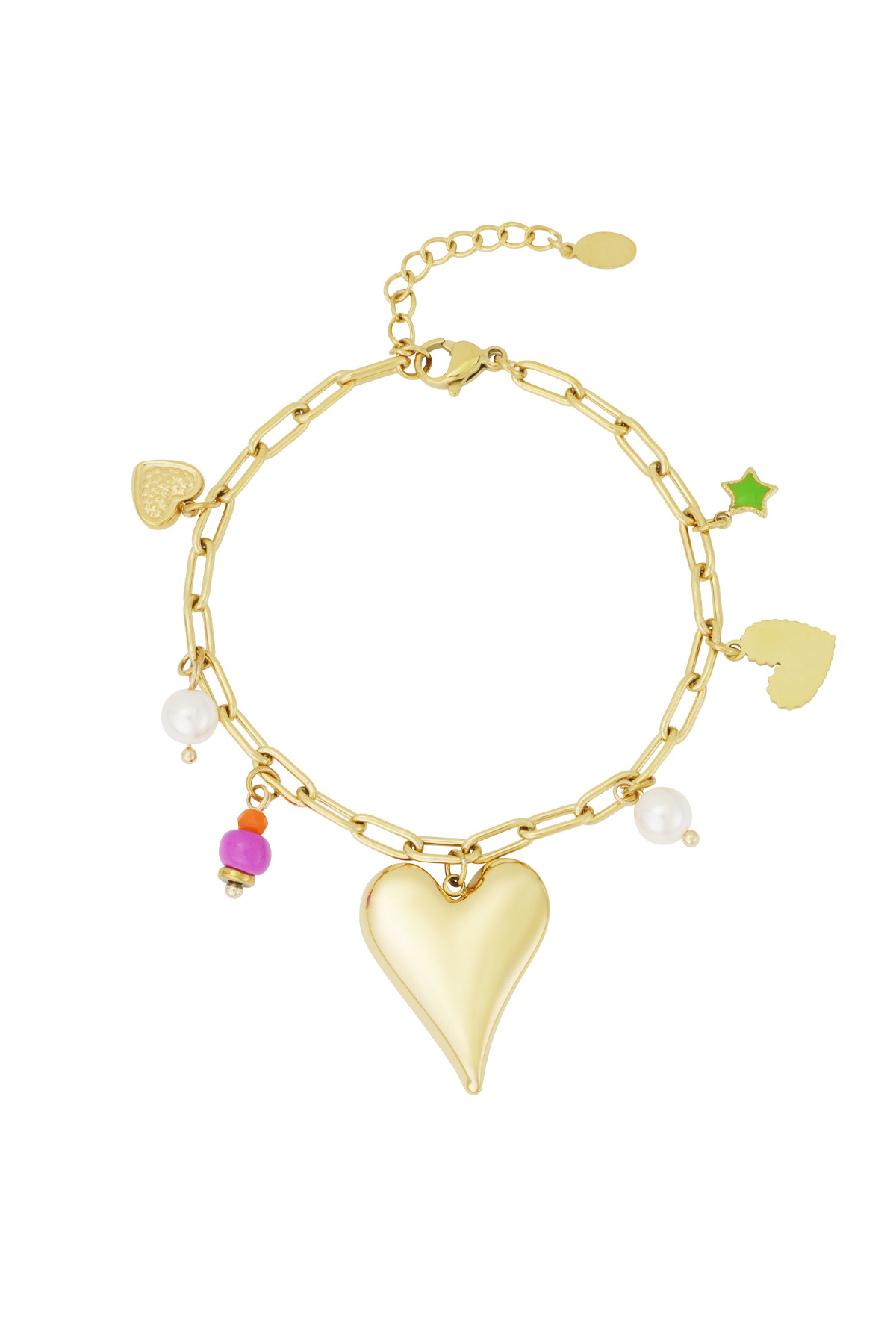 Charm-Armband Love Moment - Goldfarben h5 