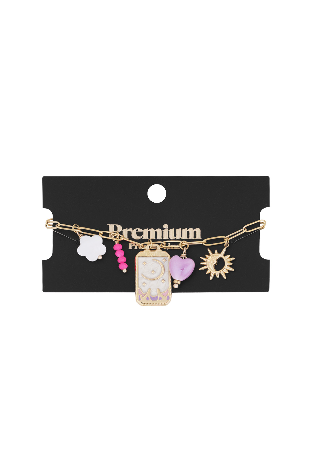 Charm-Armband kleiner Mond - Goldfarben 2