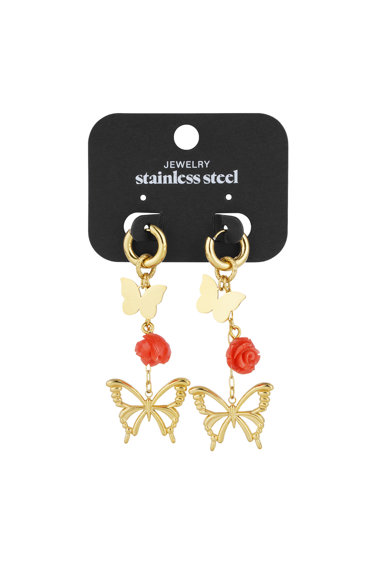 Earrings fly away - Gold color Picture3