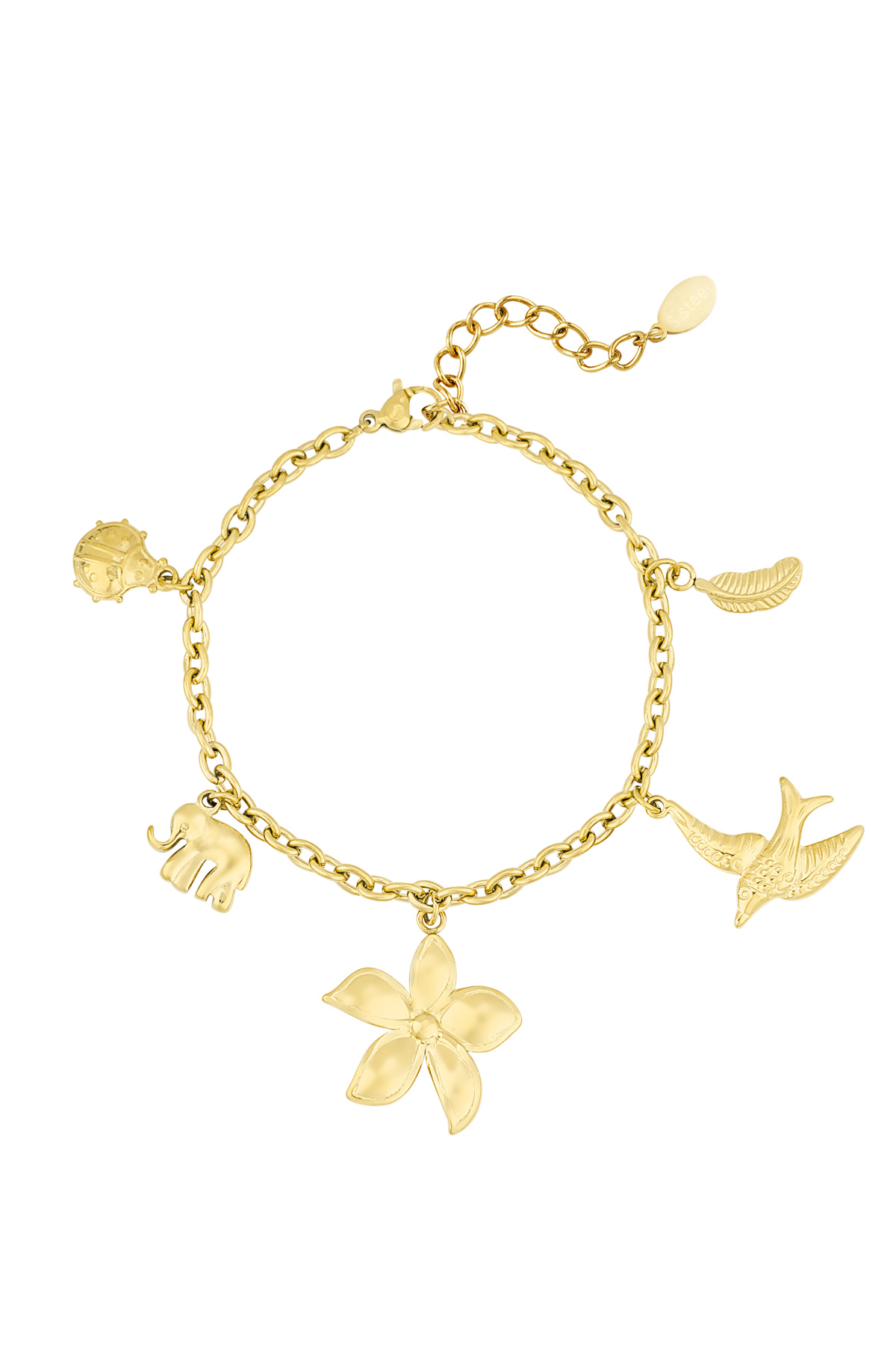 Charm bracelet spirit of nature - Gold color 2