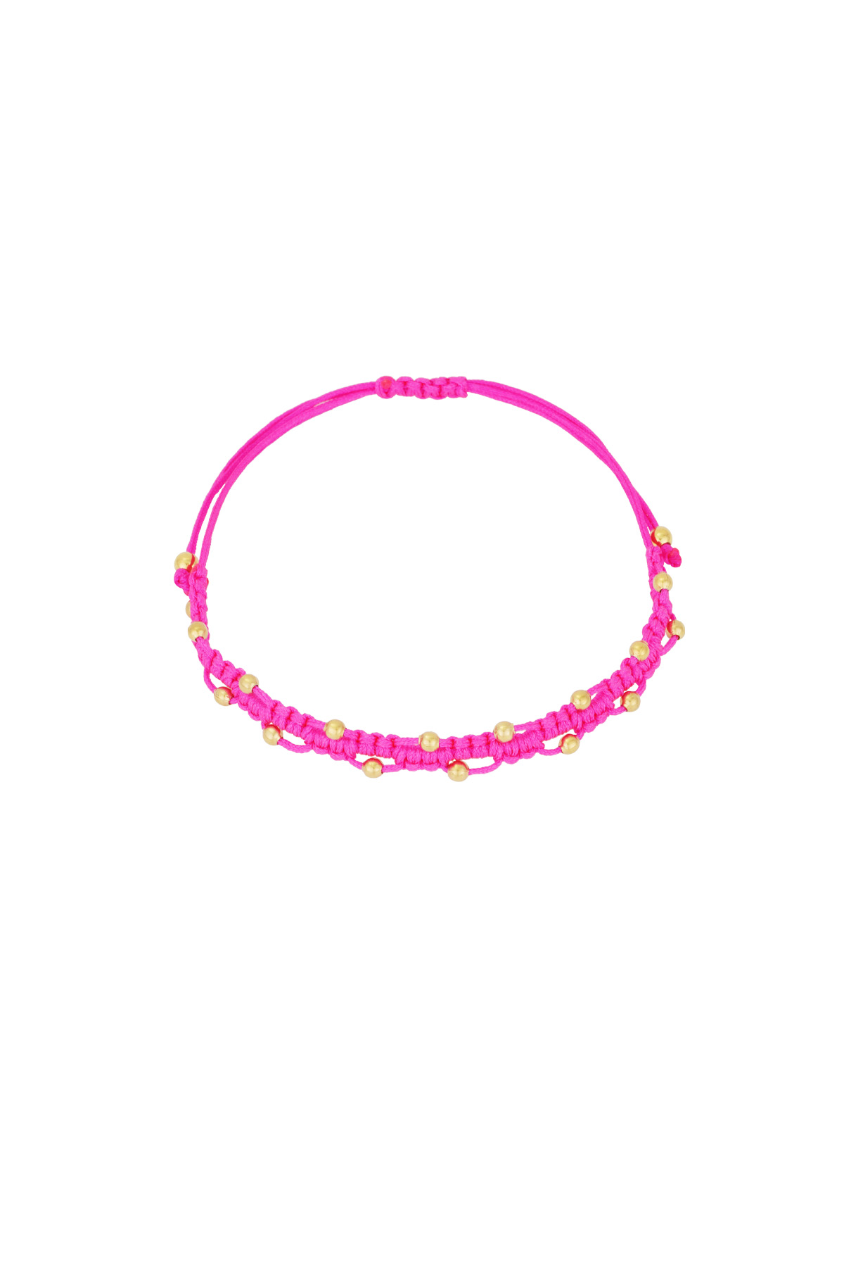 Armband mit kleinen Punkten - Fuchsia h5 