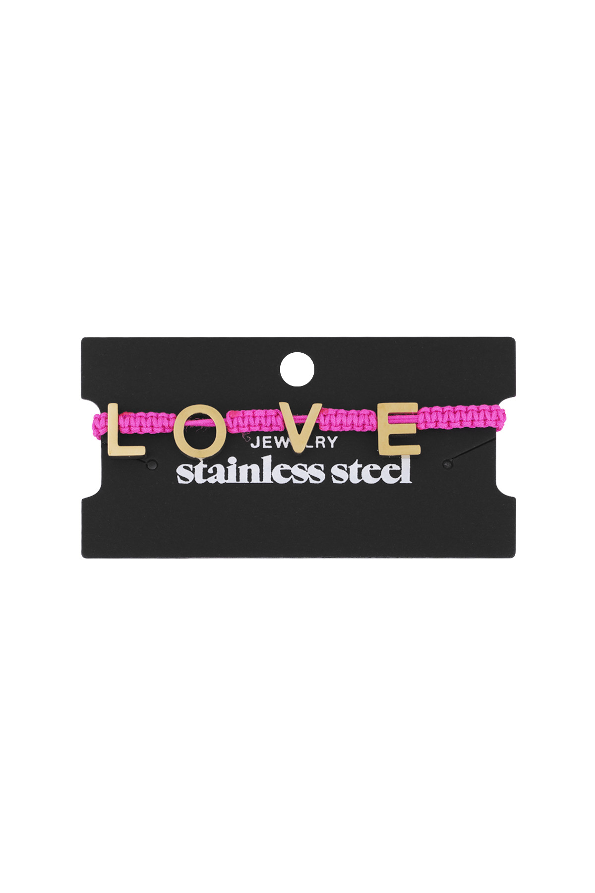 LOVE Armband - fuchsia 2