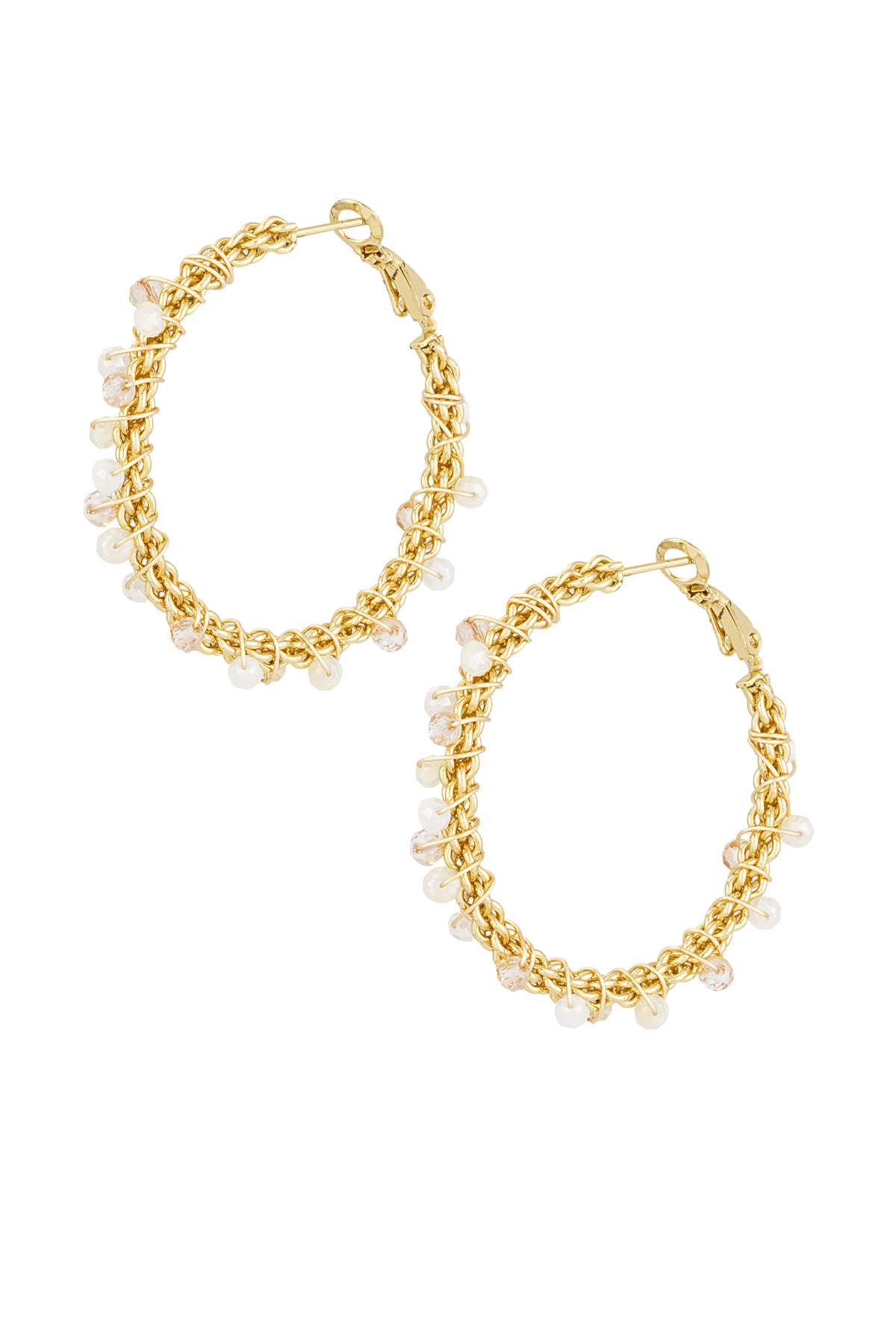 Party season earrings - Gold color h5 