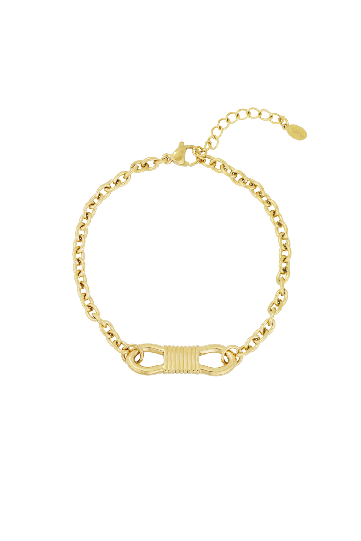 Tied together bracelet - Gold color h5 