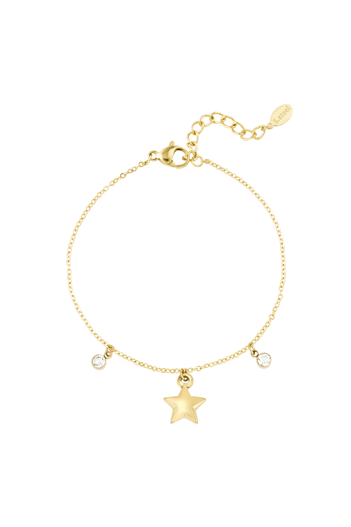 Bracelet star sign - Gold color h5 