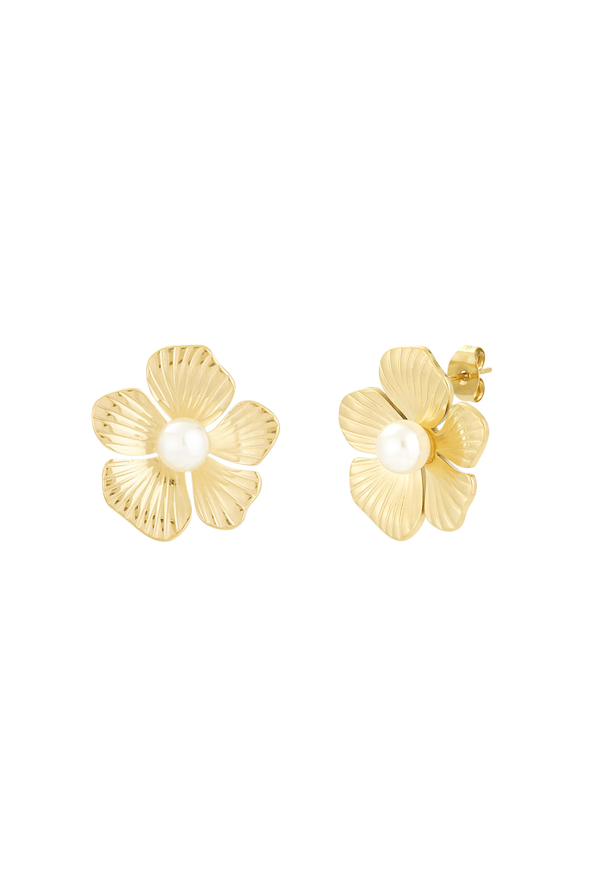 Blooming beauty earrings - Gold color h5 