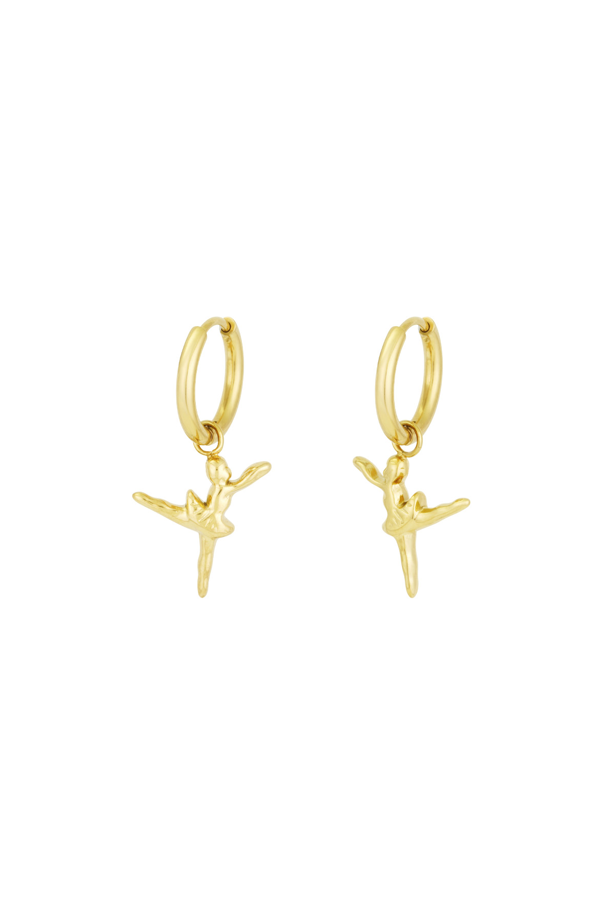 Ballet earrings - Gold color 