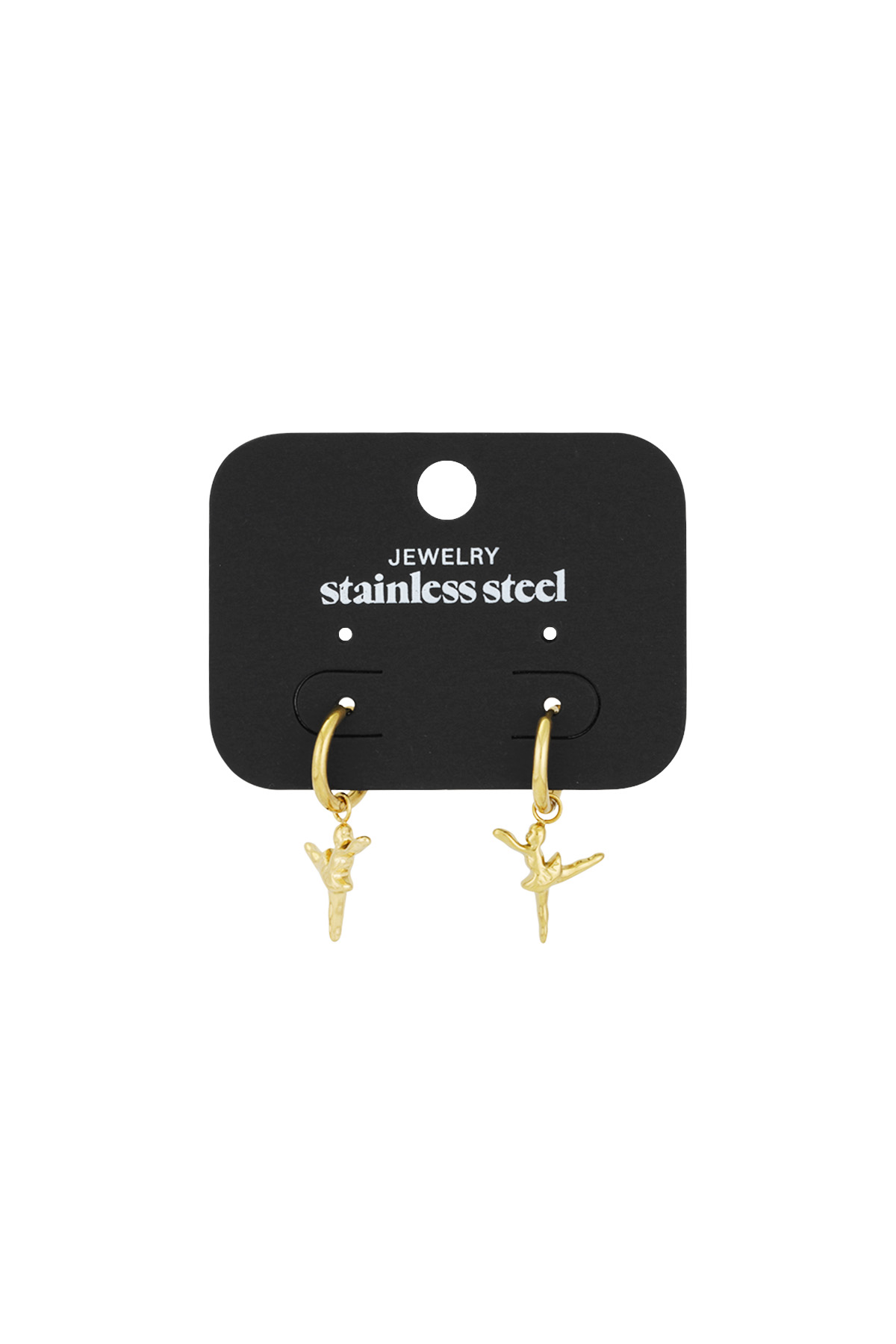 Ballet earrings - Gold color h5 Picture3