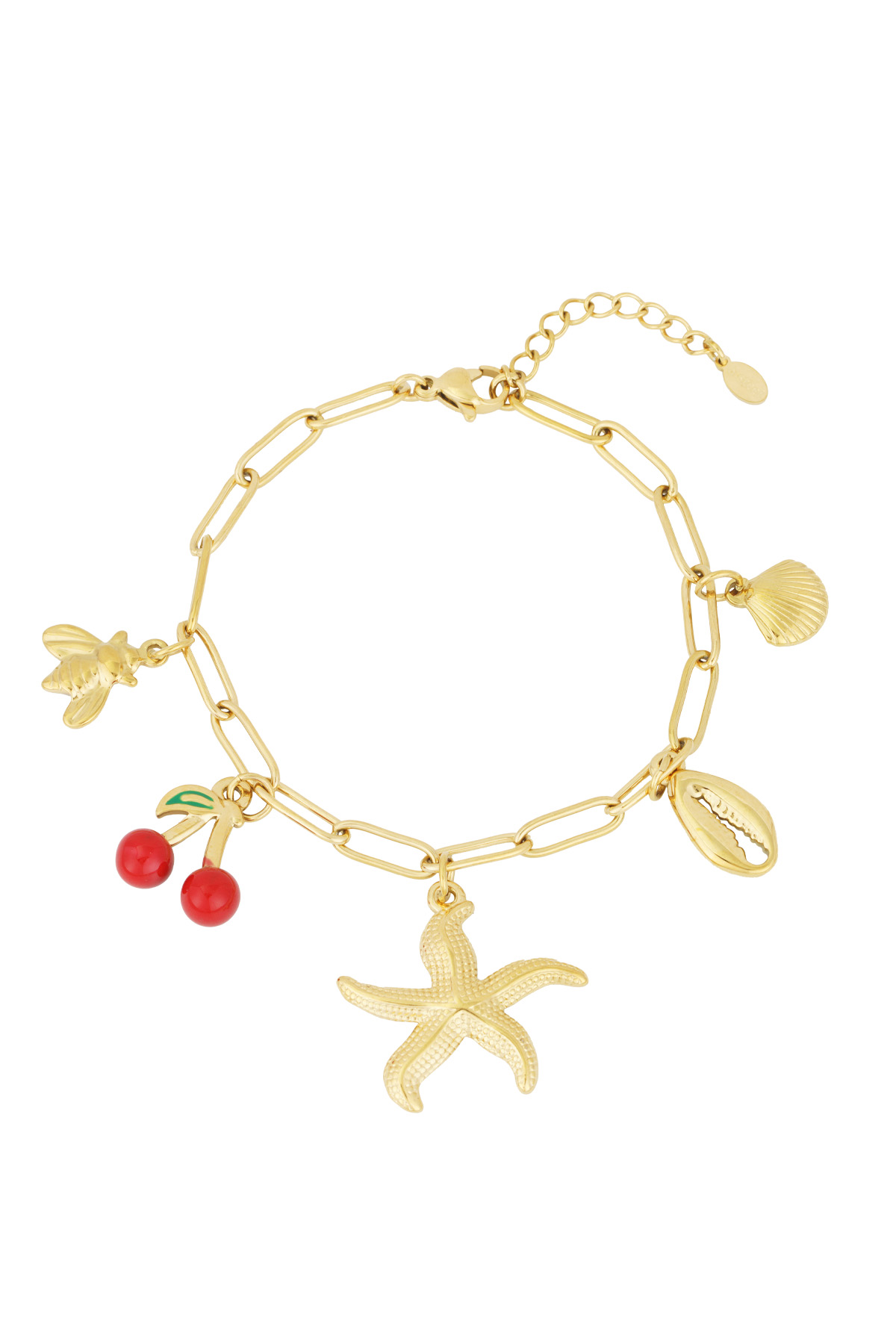 Charm haven armband - Goud kleur h5 