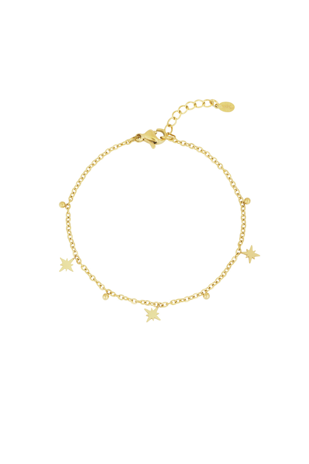 Shining stars bracelet - Gold hallmark h5 