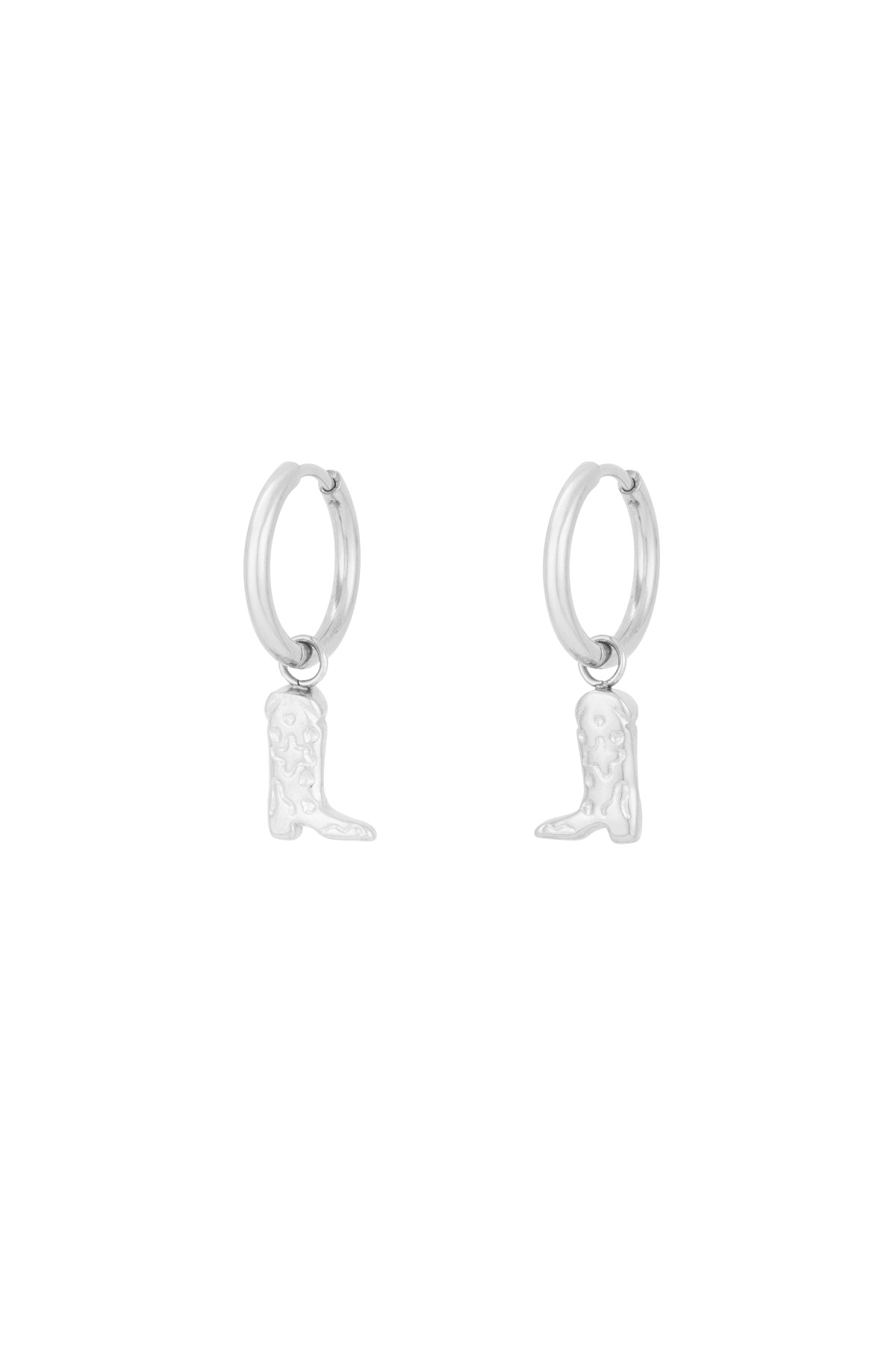 Cowgirl earrings - Silver color h5 